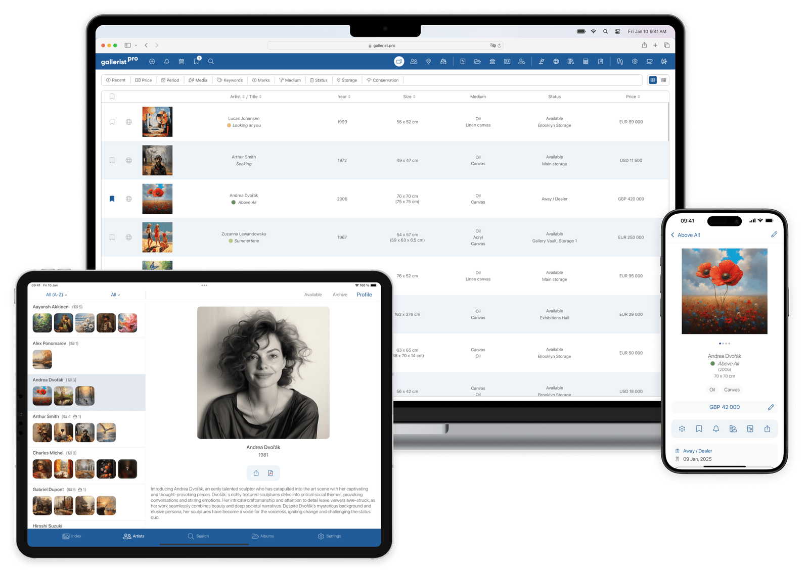 gallerist.pro - devices