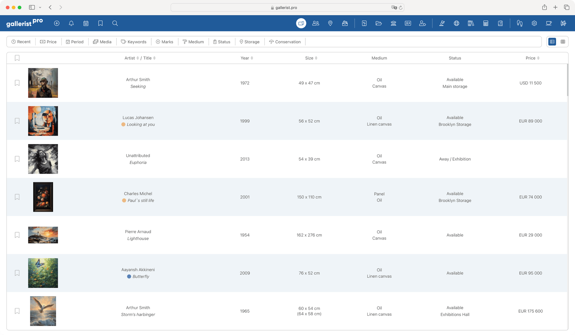 gallerist.pro - artworks