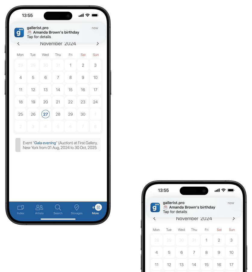 gallerist.pro - app - push